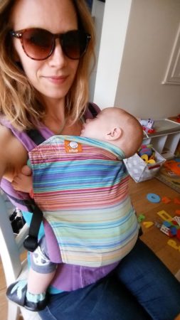 Tula baby carrier front carry