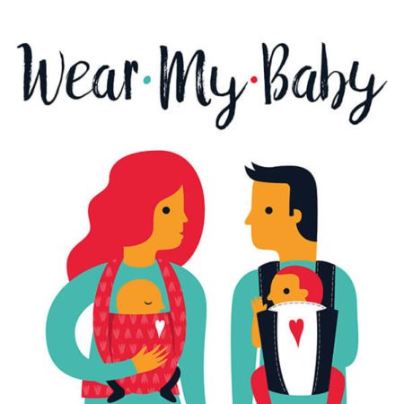 wear my baby babywearing illustration