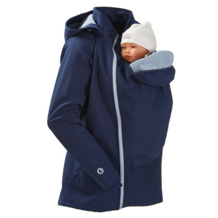 mamalila softshell babywearing jacket coat uk free delivery discount code uk navy ice grey