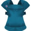 izmi baby carrier essentials newborn ergonomic baby carrier sling cheap best value uk free delivery discount code mum dad teal blue close up product