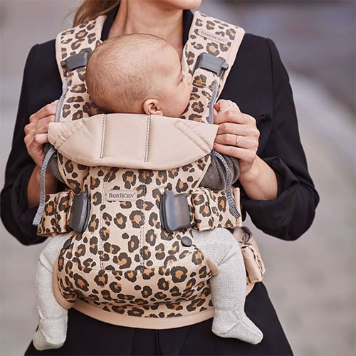 BabyBjorn Carrier One ergonomic baby carrier sling leopard