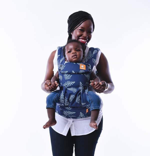 tula explore baby carreir everygreen outwards facing lifestyle mum wearing baby