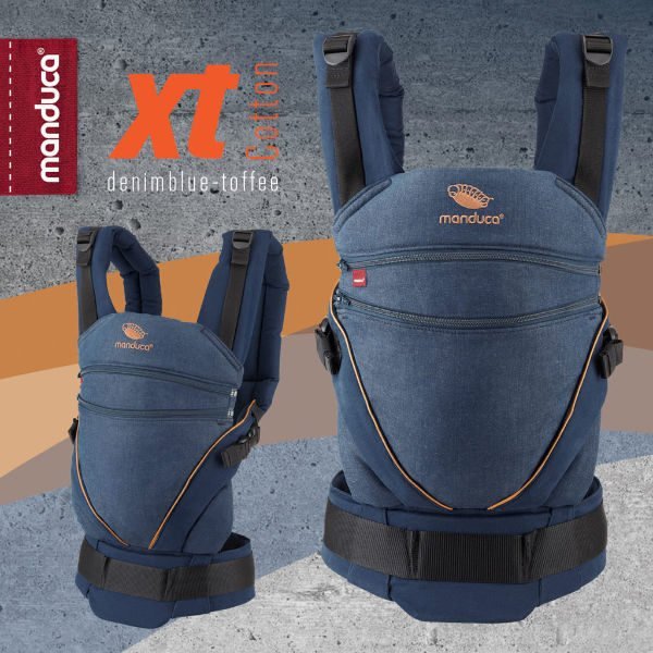 manduca xt blue denim toffee uk free delivery review ergonomic baby carrier