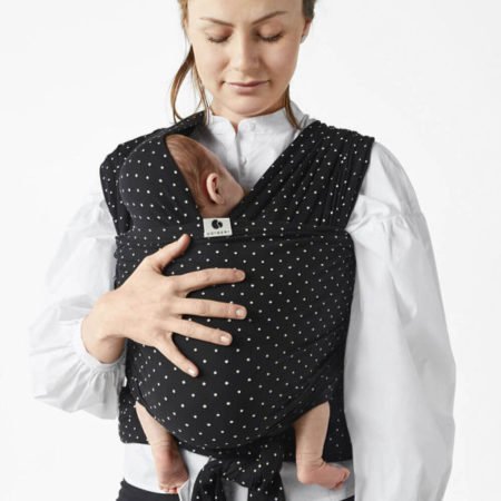 coracor baby wrap stretchy sling uk pastel geometric instructions black dot model mum