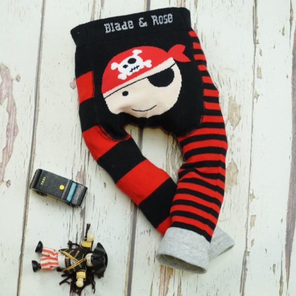 pirate blade and rose baby toddler  leggings uk free delivery
