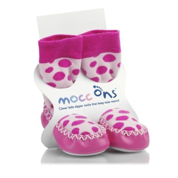 pink mocc mock ons baby booties slipper socks babywearing uk