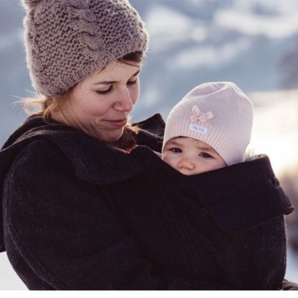 mamalila wool hooded winter wool babywearing coat jacket berry pink  uk free delivery discount code baby organic review