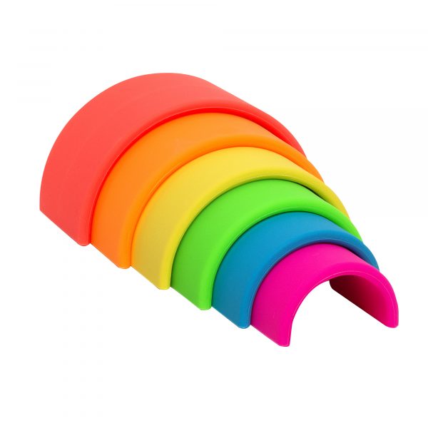dena my first rainbow stacking toy soft newborn toy silicone discount code review