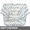 Grey Chevron bib