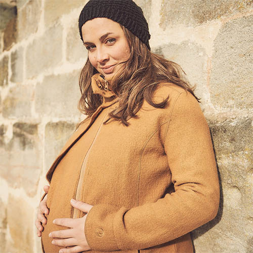 Mamalila Oslo Babywearing Coat wool winter maternity carrier babycarrier uk stockist review
