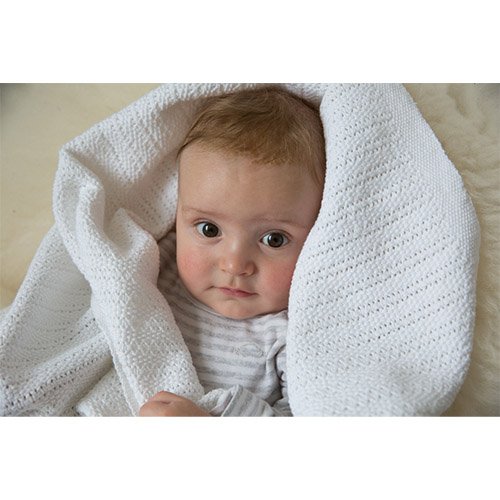 Hippychick Cellular Blanket newborn cotton open weave