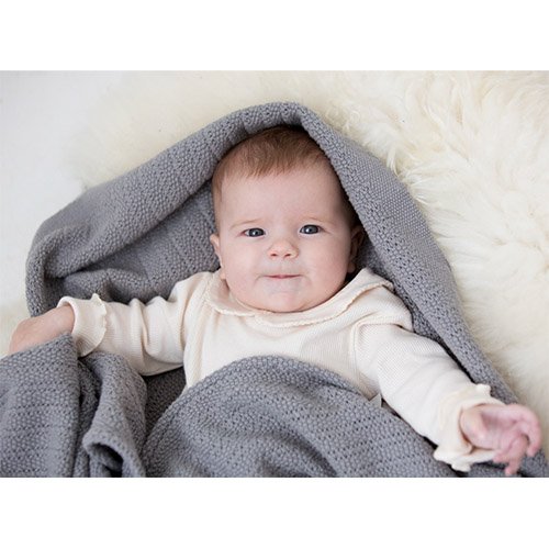 Hippychick Cellular Blanket newborn cotton open weave