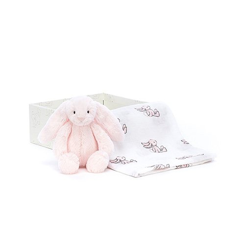 Jellycat Bashful Pink Bunny new baby gift set soft cuddly toy rabbit newborn present