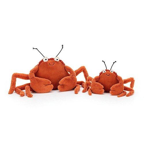 Jellycat Crispin Crab soft cuddly toy baby gift