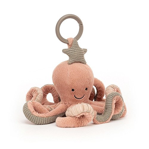 Jellycat Odell Octopus Activity Toy soft baby rattle gift