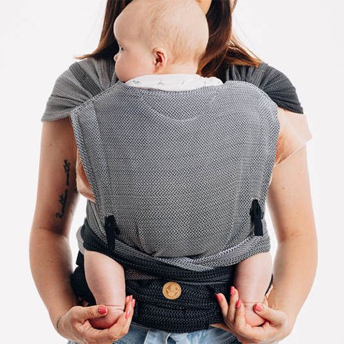 Lenny Lamb LennyHybrid half buckle ergonomic baby toddler carrier sling uk