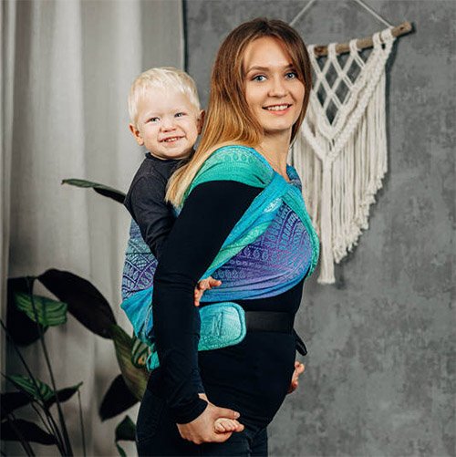 Lenny Lamb LennyHybrid half buckle ergonomic baby toddler carrier sling uk