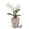 Jellycat Amuseable Cream Orchid soft cuddly flower flowerpot toy gift decor spring