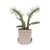 Jellycat Amuseable Cream Orchid soft cuddly flower flowerpot toy gift decor spring