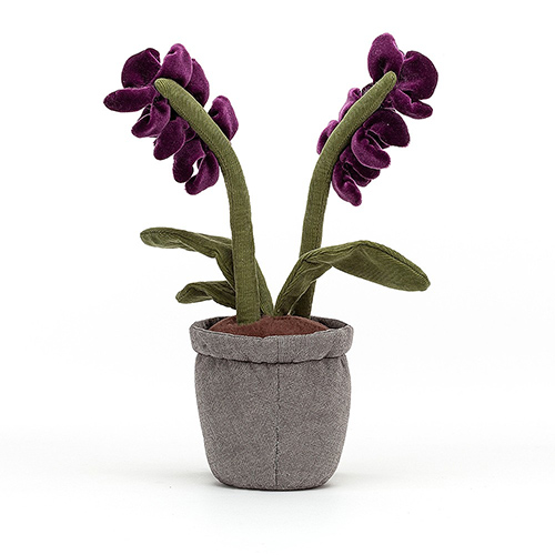 Jellycat Amuseable Purple Orchid soft cuddly flower flowerpot toy gift decor spring