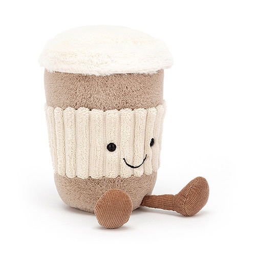 Jellycat Amuseable Coffee-To-Go tea takeaway cup mug cuddly toy baby toddler plush decor novelty gift