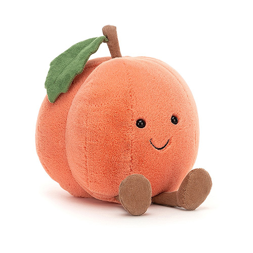 Jellycat Amuseable Peach cuddly toy baby toddler plush fruit novelty gift