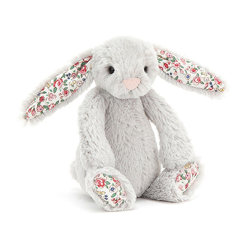 Jellycat Blossom Silver Bunny soft cuddly toy baby newborn rabbit gift