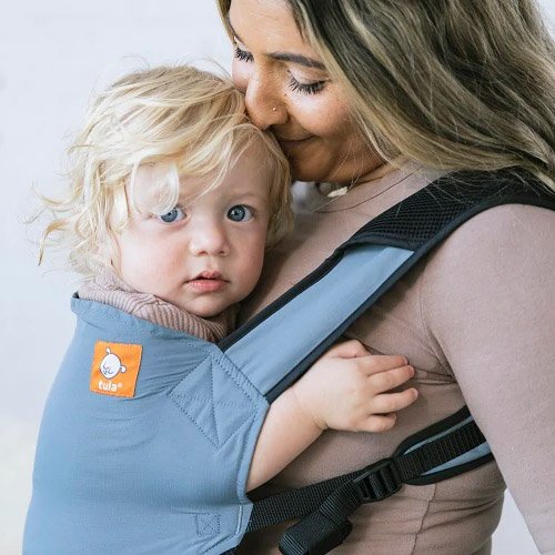 Tula Lite Slate grey new ergonomic baby carrier hip pouch travel holiday lightweight uk stockist