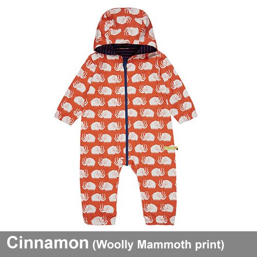 Loud + Proud water repellent outdoor baby toddler overalls organic cotton printed rainsuit uk stockist