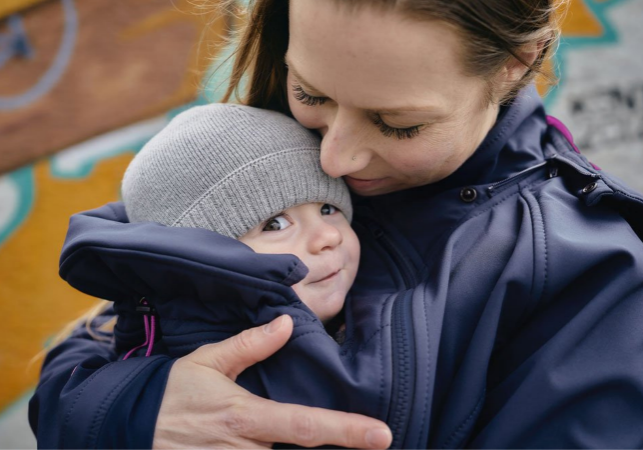 how to keep your baby warm and dry in a sling baby carrier winter rain safety advice